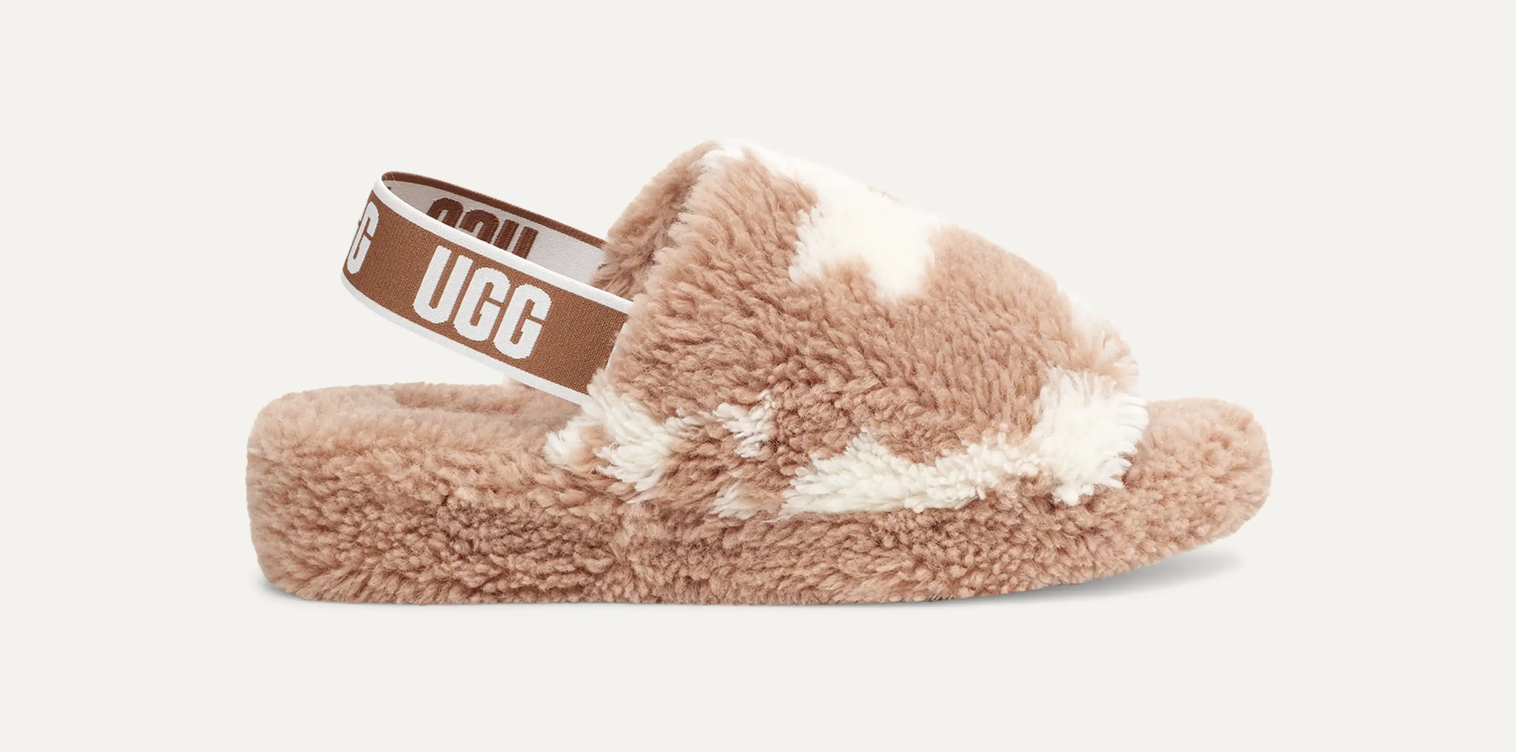 うれしい!!☆ UGG Fluff Yeah Slide Cow Print スリッパSlide 1125231-BLK_1.png?_s=RAABAB0
