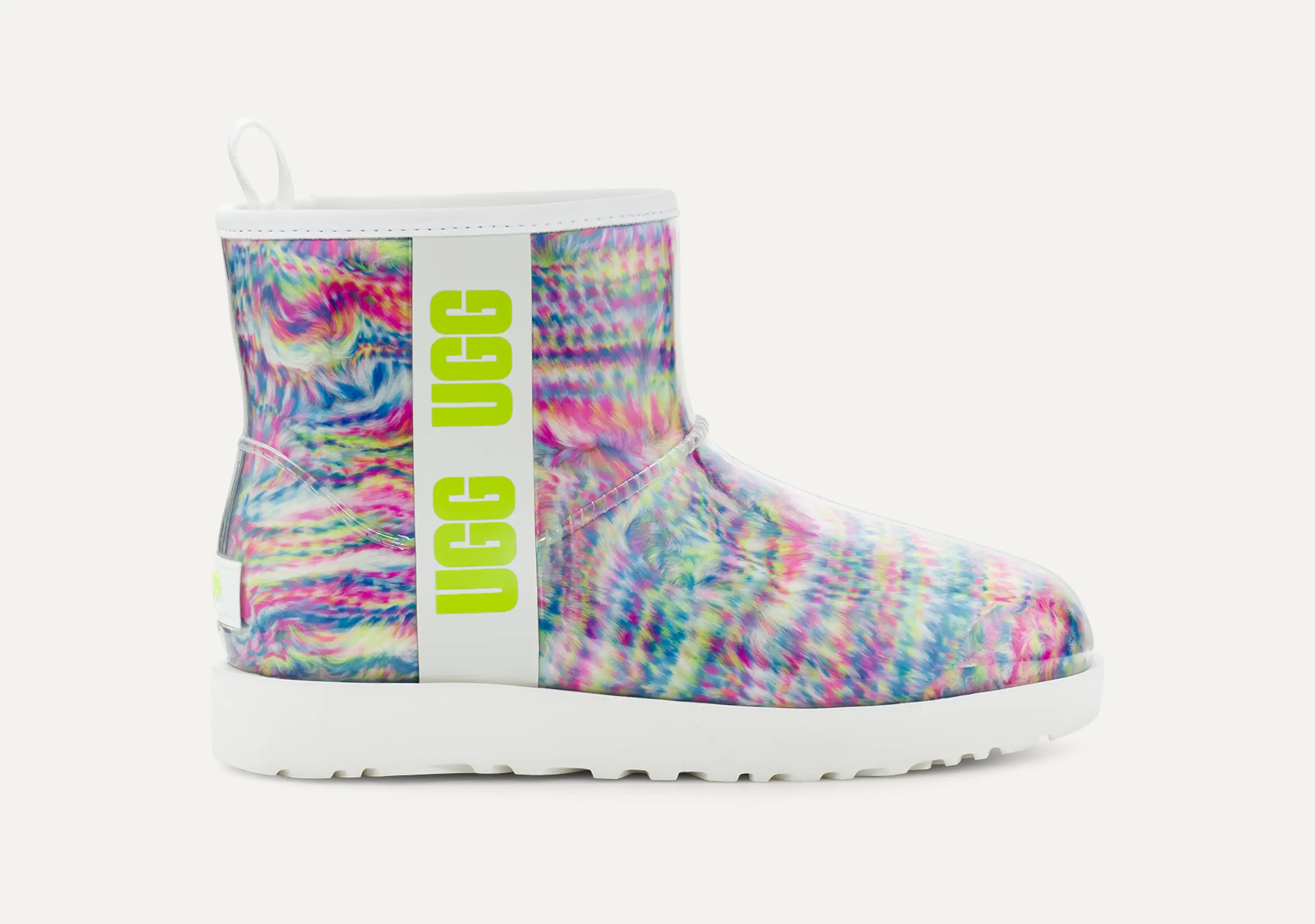 【未使用に近い】UGGアグ☆CLASSIC CLEAR MINI 24 マーブル UGG CLASSIC CLEAR MINI(アグ クラシック クリア ミニ) - 海外