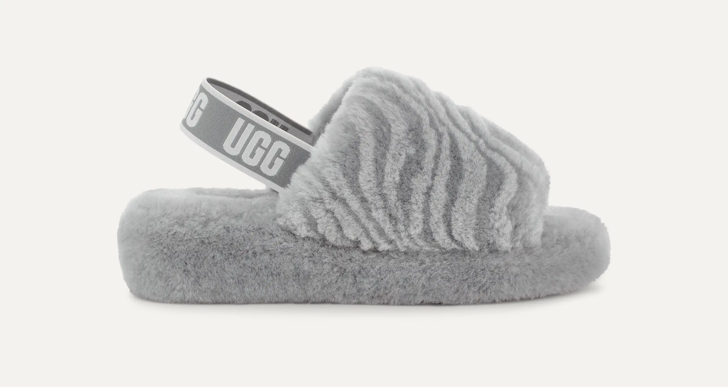 UGG Fluff Yeah Slide 22cm グレー 未使用級 UGG Fluff Yeah Wavy Slide for Women | UGG® UK