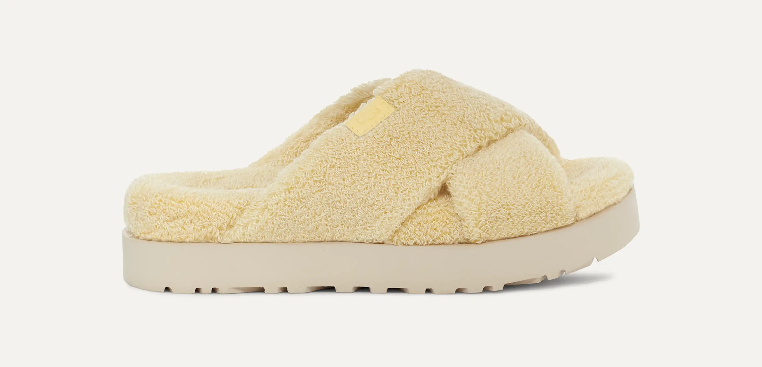 Fuzz Sugar Terry Cross Slide Sandal | UGG Fuzz Sugar Terry Cross Slide Sandal | UGG