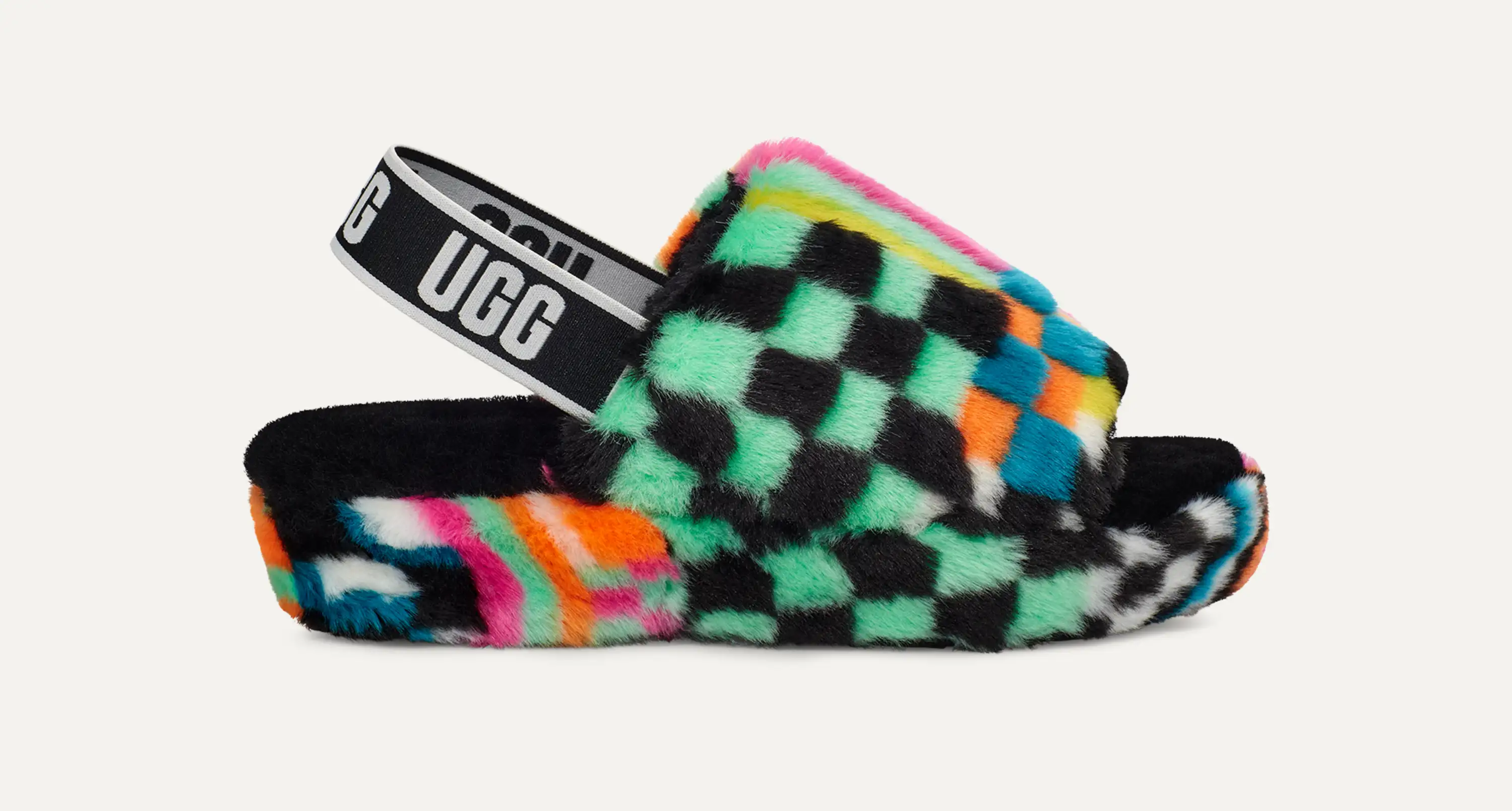 Fluff Yeah Slide Checks Sandal | UGG®