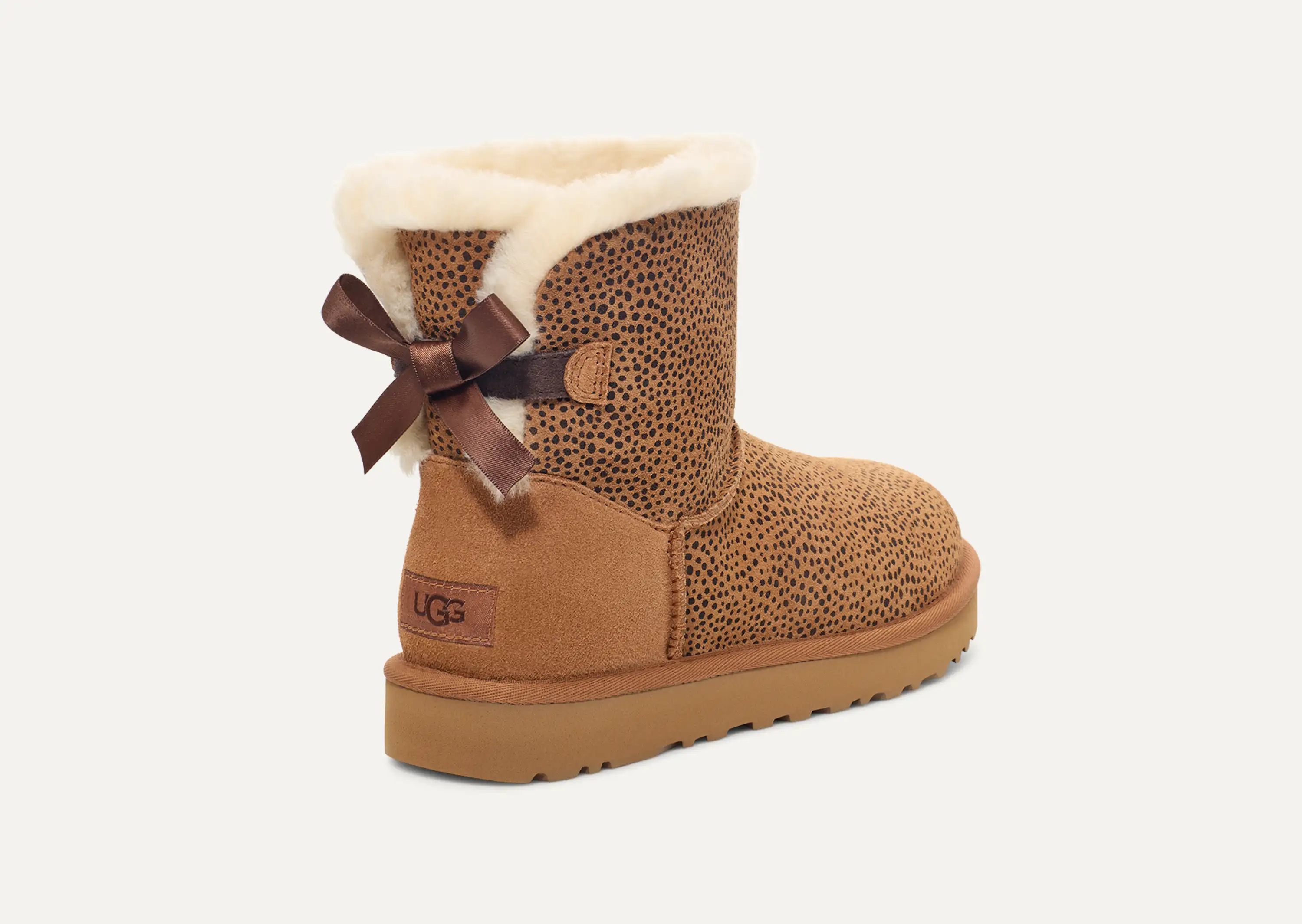 UGG® Mini Bailey Bow Micro Cheetah Boot for Women UGG® Luxembourg