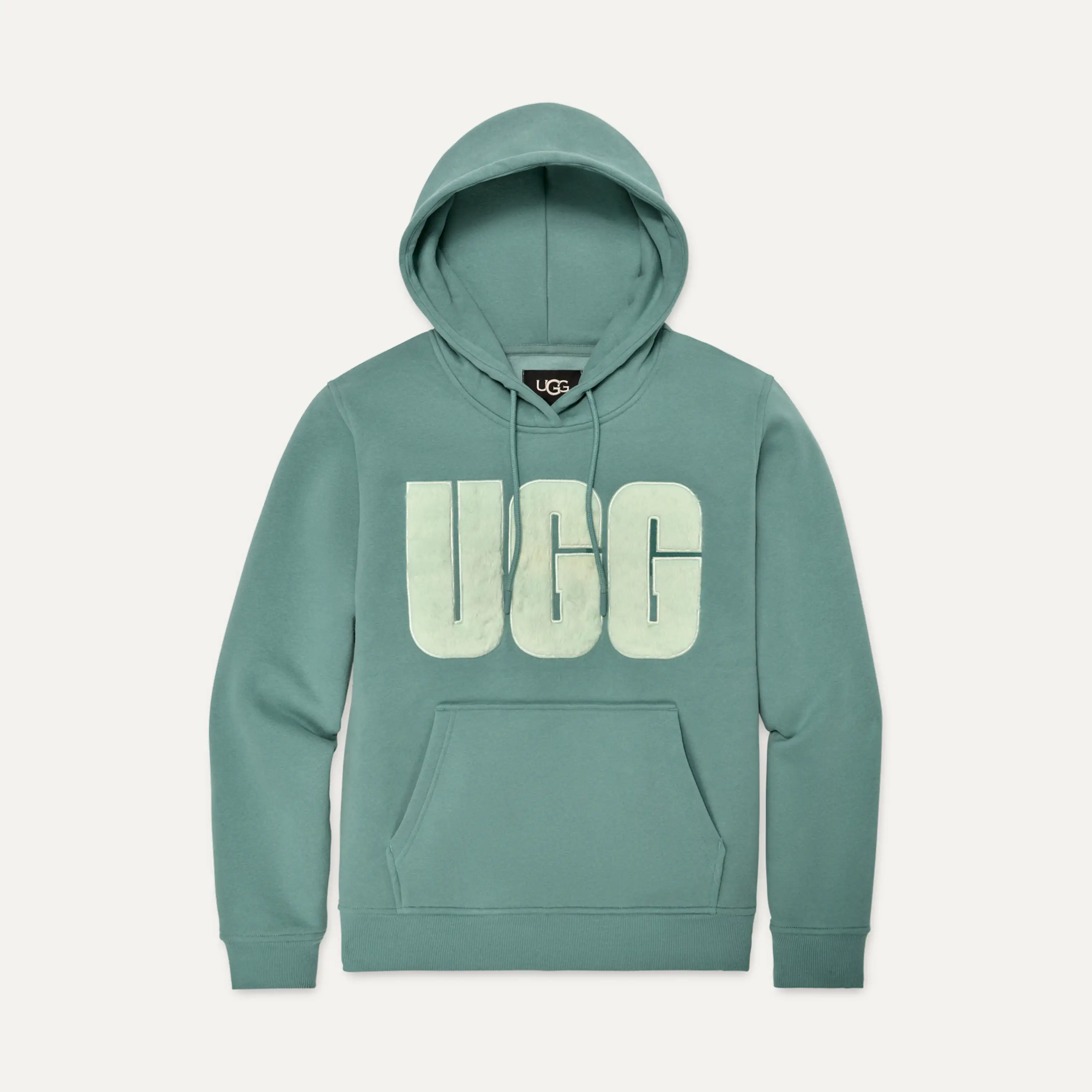 Rey Fuzzy Logo Hoodie | UGG