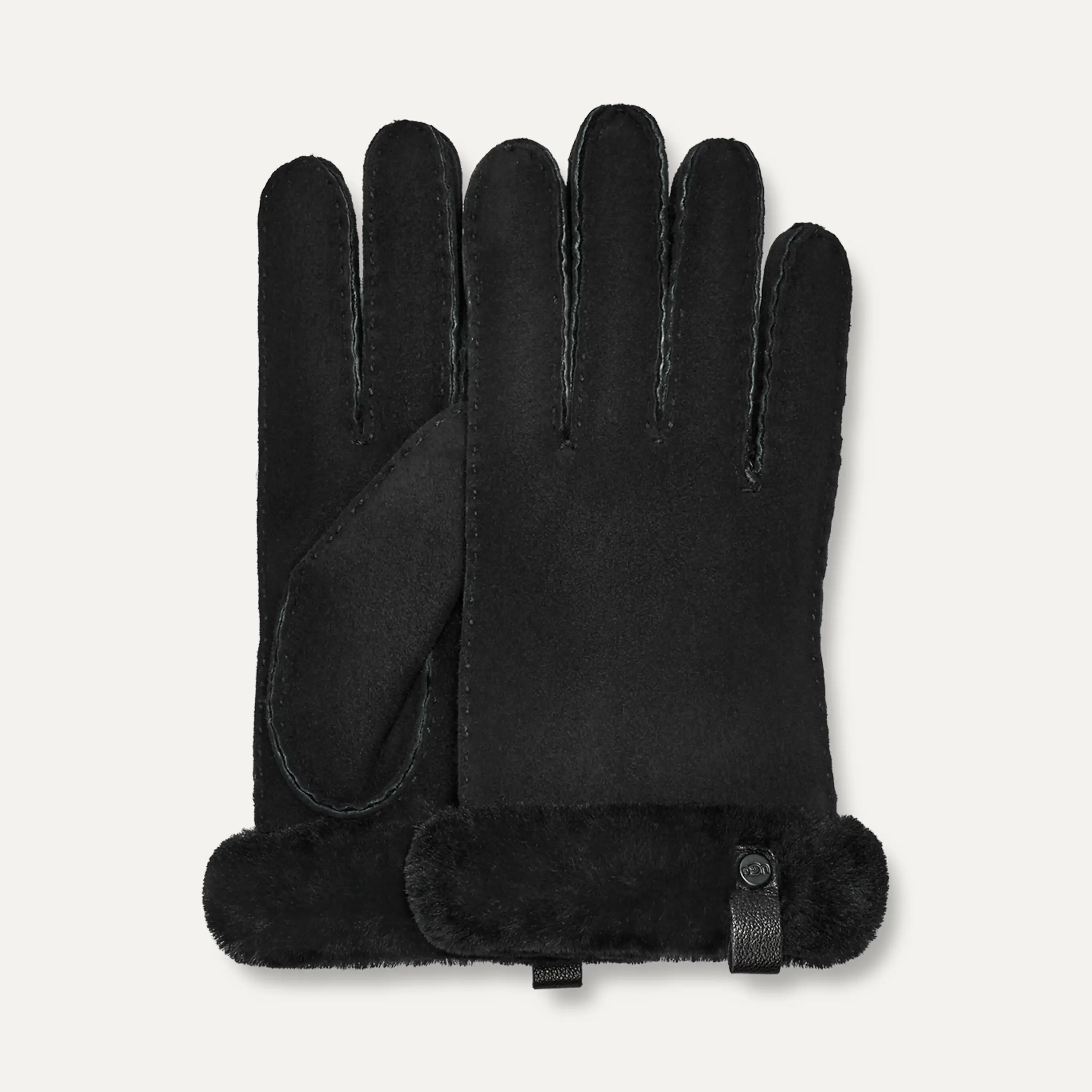 UGG Shorty Leather Trim Glove for Women | UGG® UK