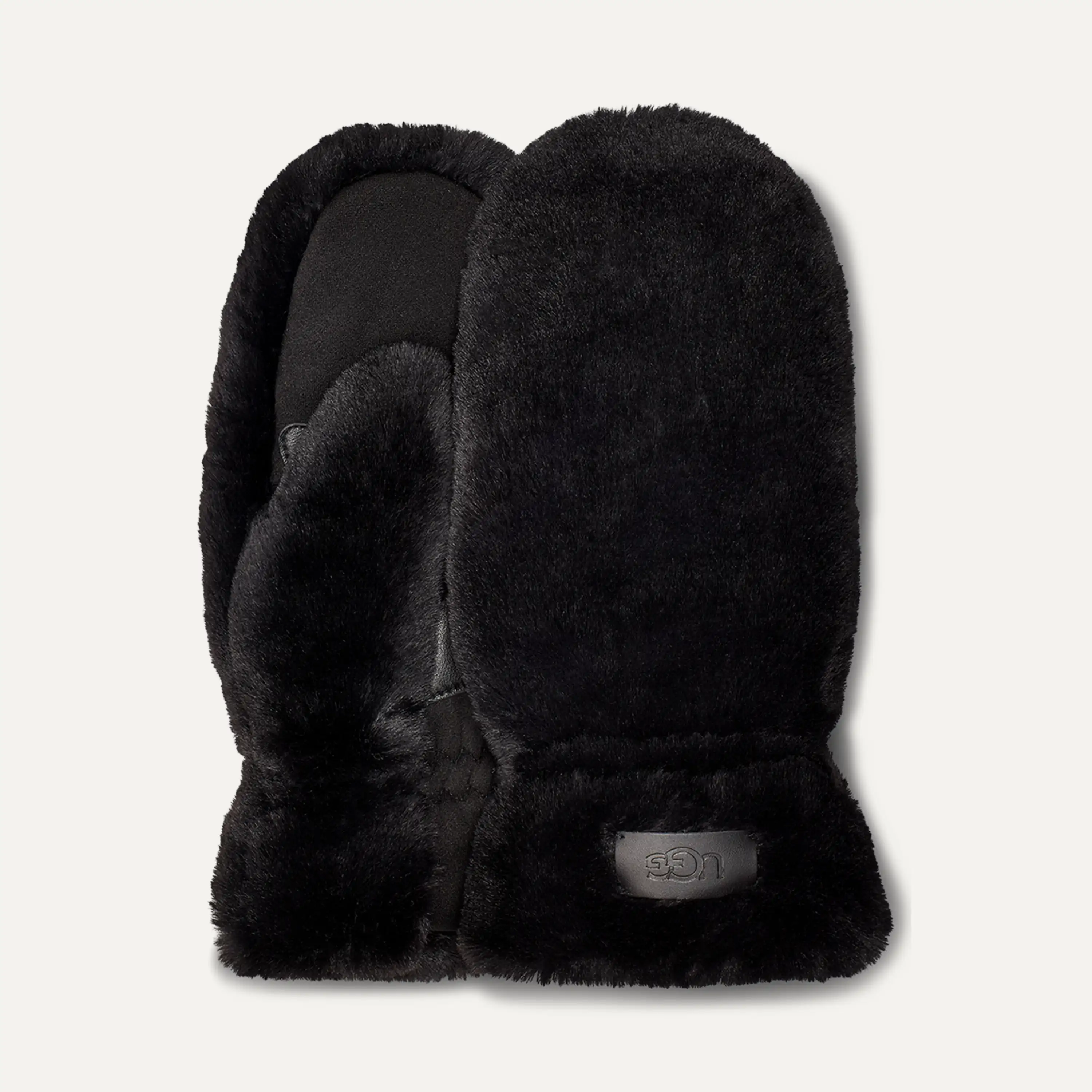 UGG LOGO MITTEN ブラック S/M UGG LOGO MITTEN ブラック S/M UGG® UGGfluff Mitten With Logo