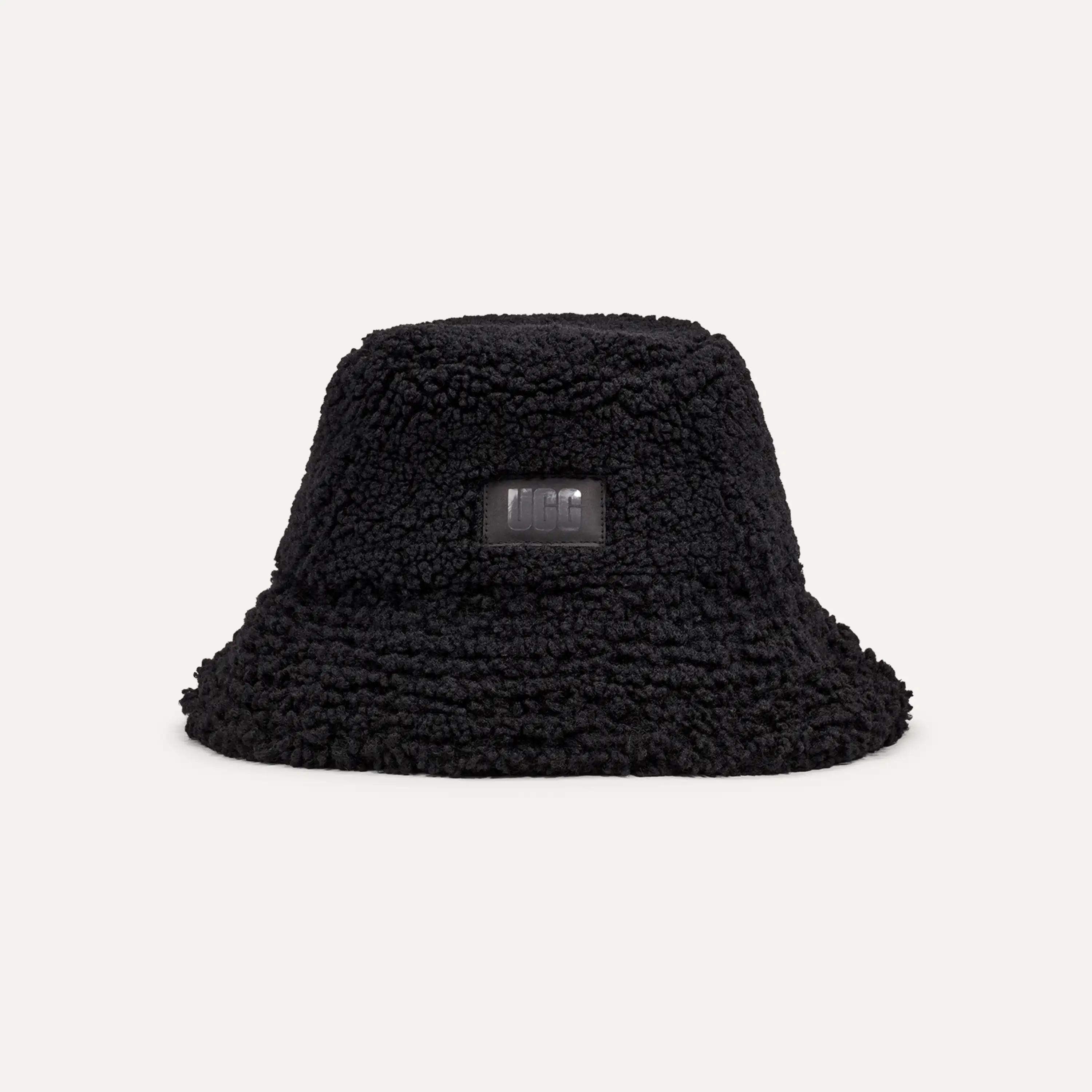 激レア希少UGG LTHR AND SHERPA BAKER HAT黒もこもこ革