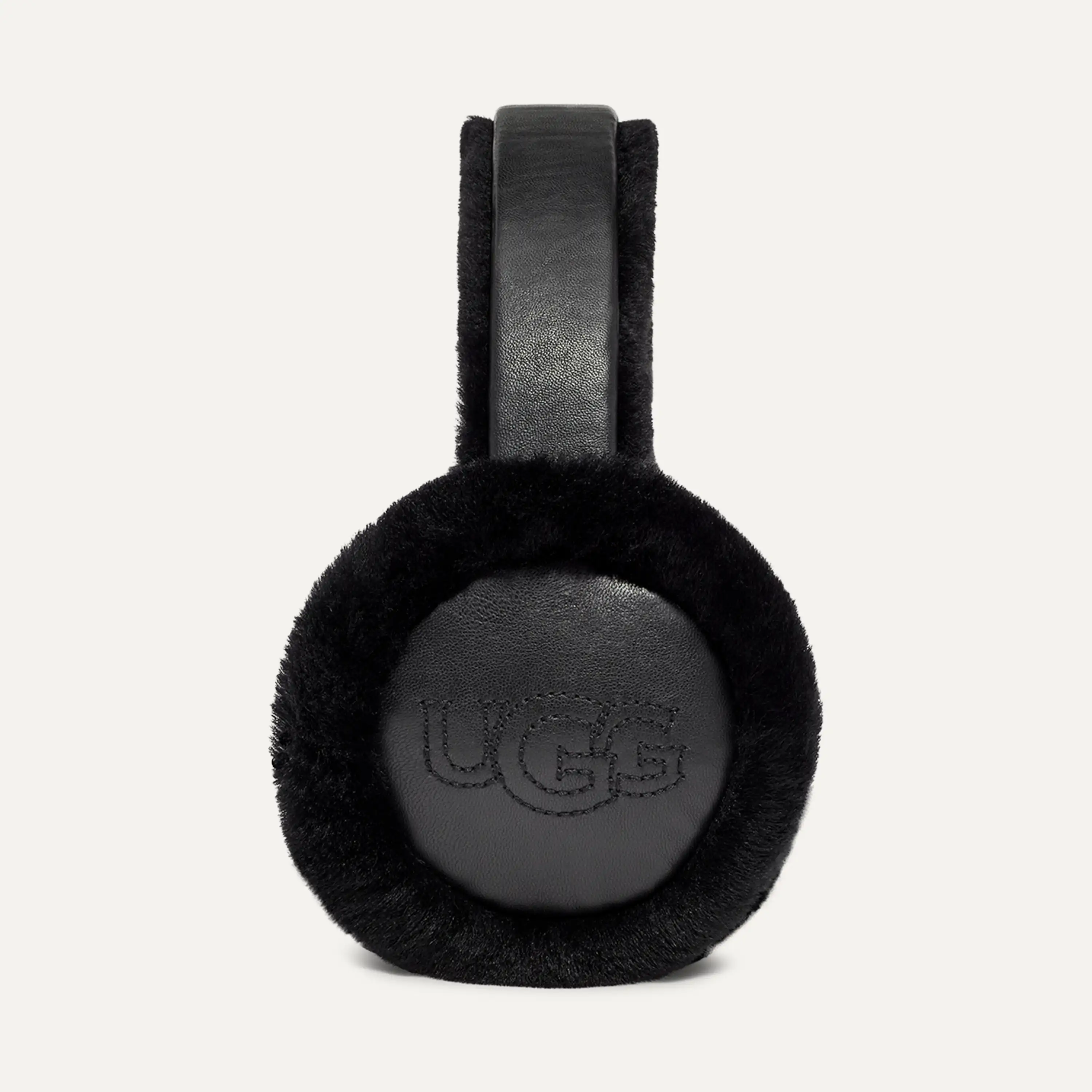 UGG Women's Sheepskin Embroidery Earmuff in Chestnut, O/S