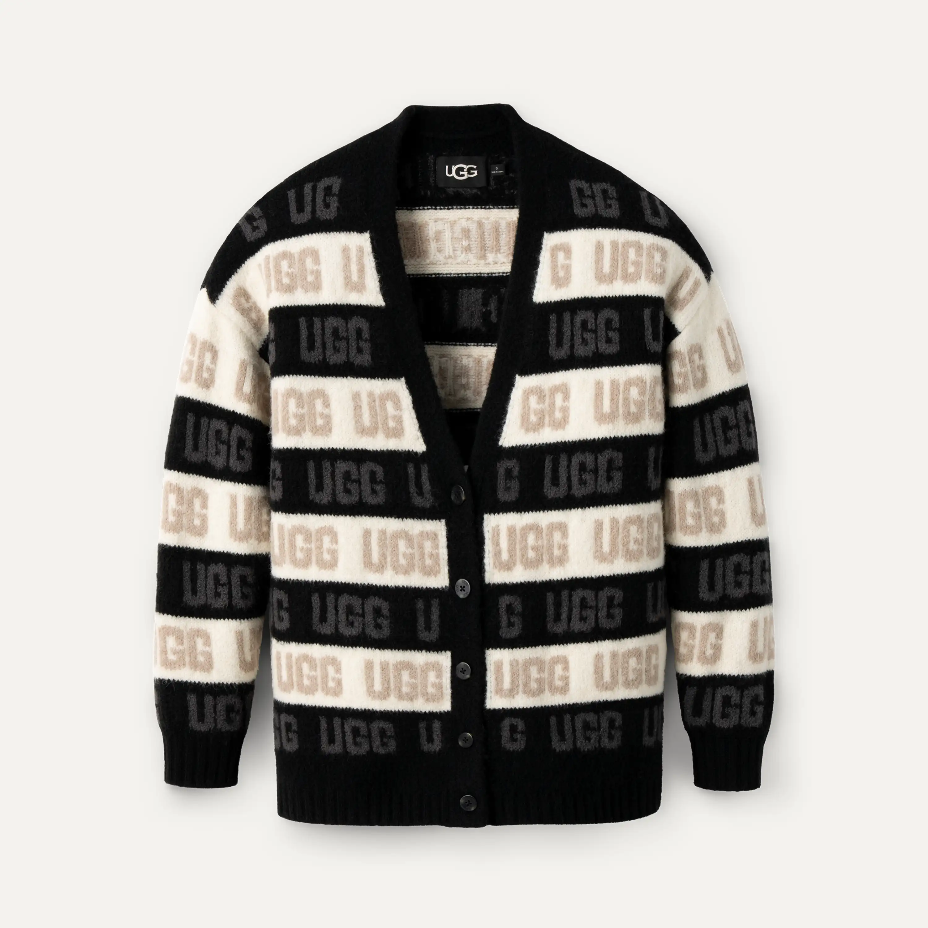 【UGG】Women's UGG Graphic Logo Cardigan 海外限定 UGG® UGG Women's Button-Front Graphic Logo Cardigan - Macy's