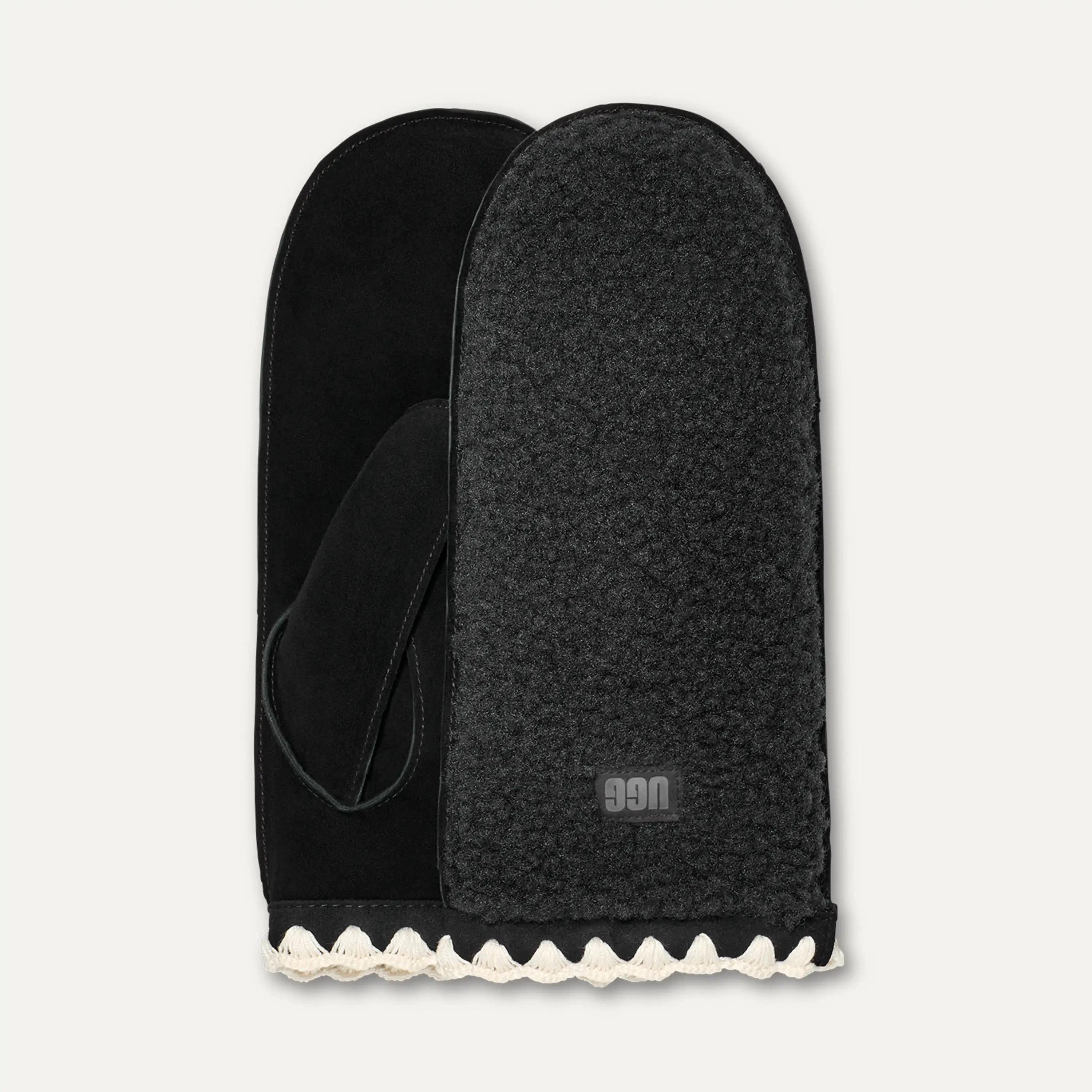 【UGG】★ミトン★ Women's AW UGGfluff Mitten UGG Women's AW Uggfluff Mitten - Graphic Leather Logo, Cozy