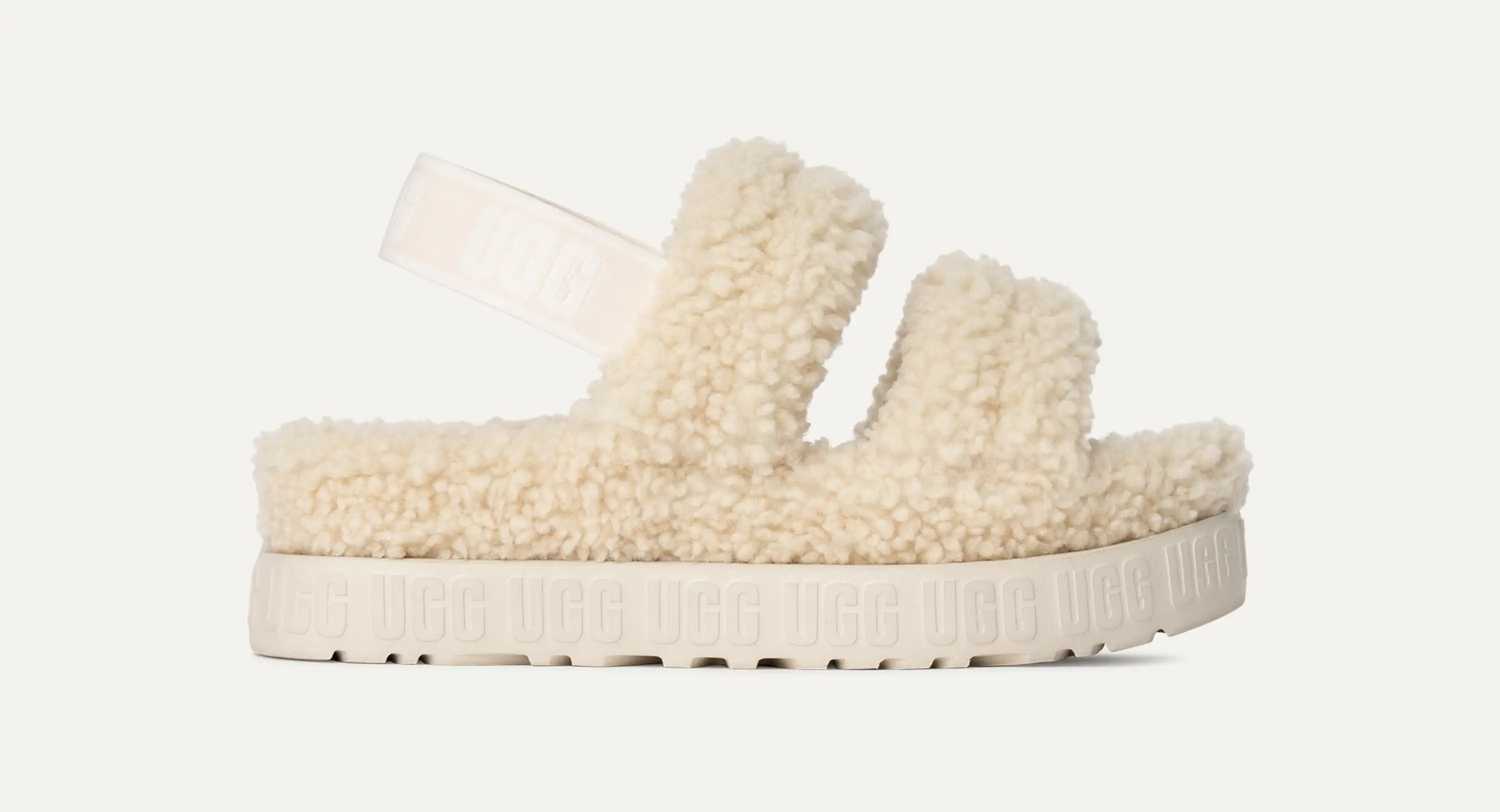 靴 UGG OH FLUFFITA US5 22cm UGG Oh Fluffita Platform Slingback Slippers- Women | Shoe City