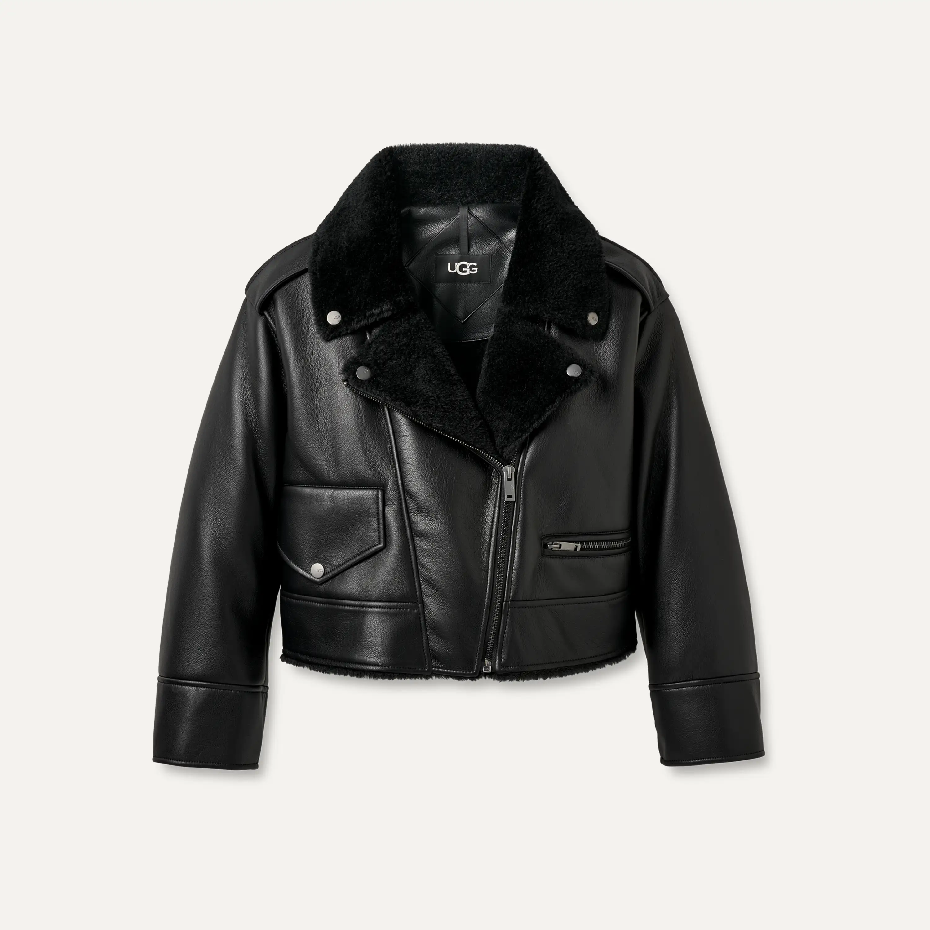 UGG® Finnian LuxeFluff Moto Jacket for Women | UGG®