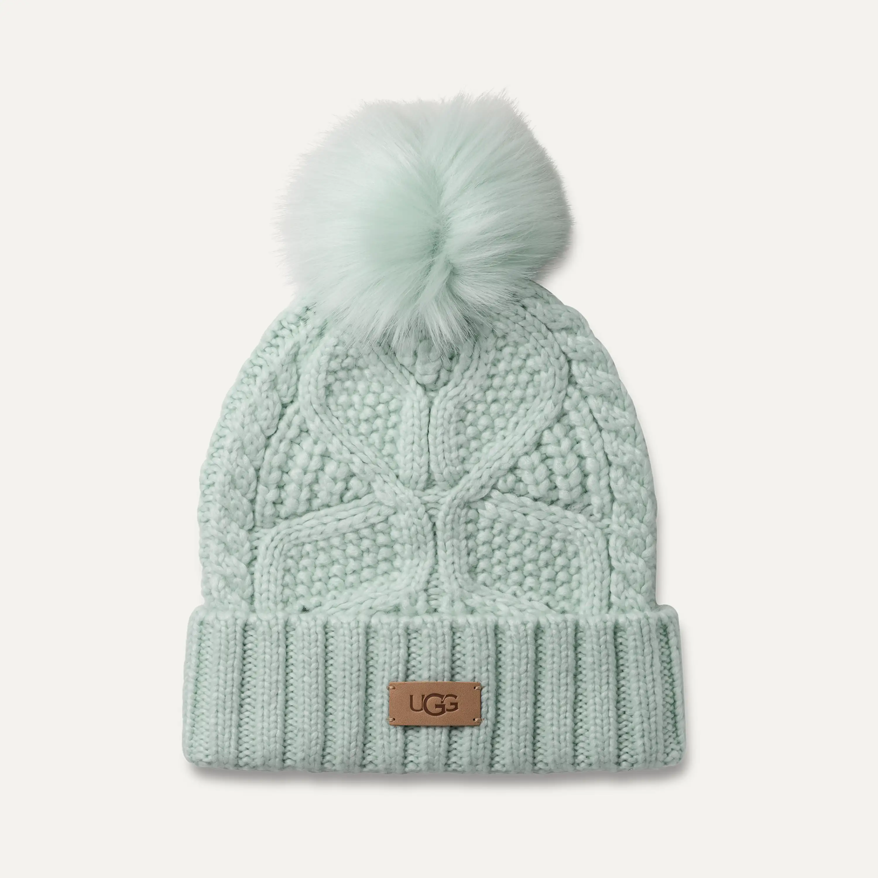 UGG ニットキャップ W CABLE BEANIE WITH POM UGG® Cable Beanie With Pom for Women | UGG®