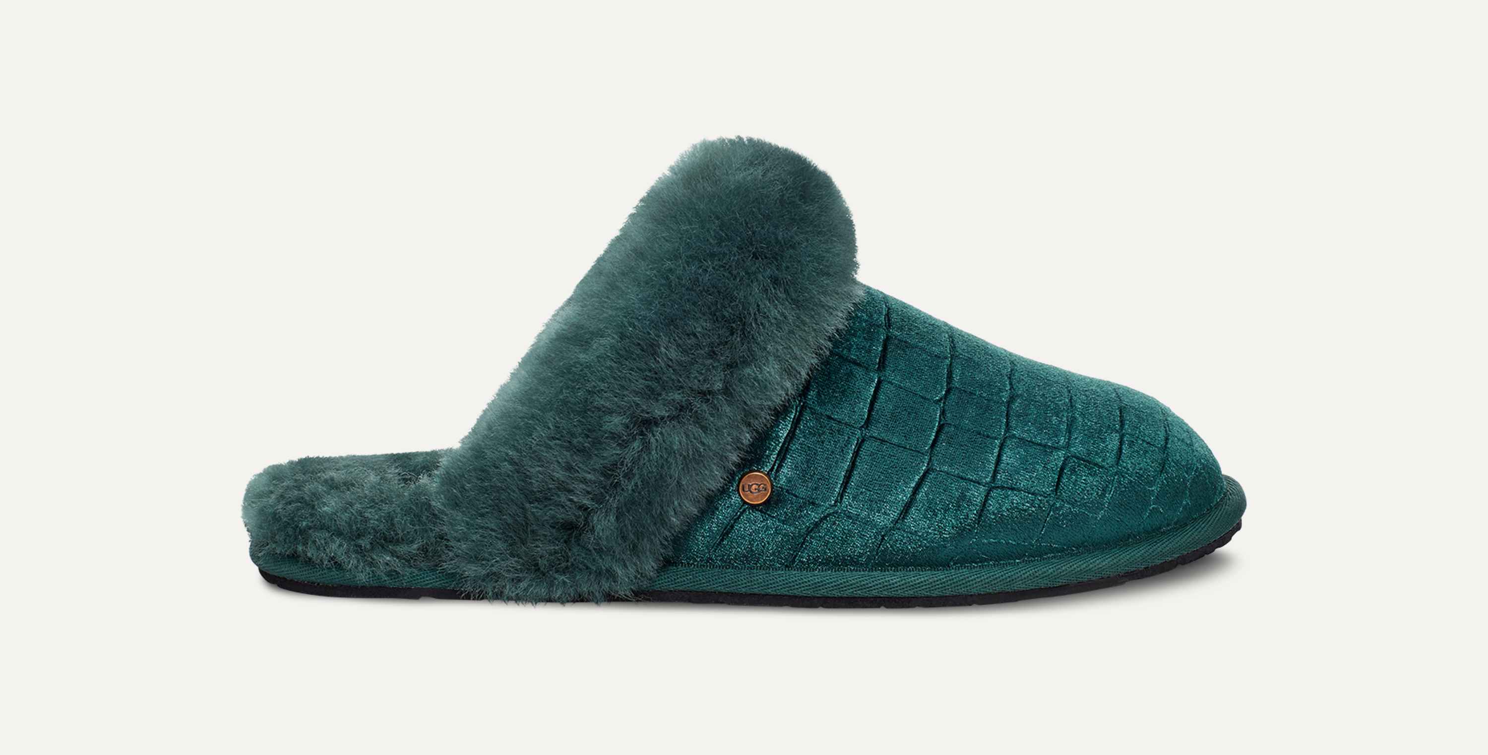 scuffette velvet croc