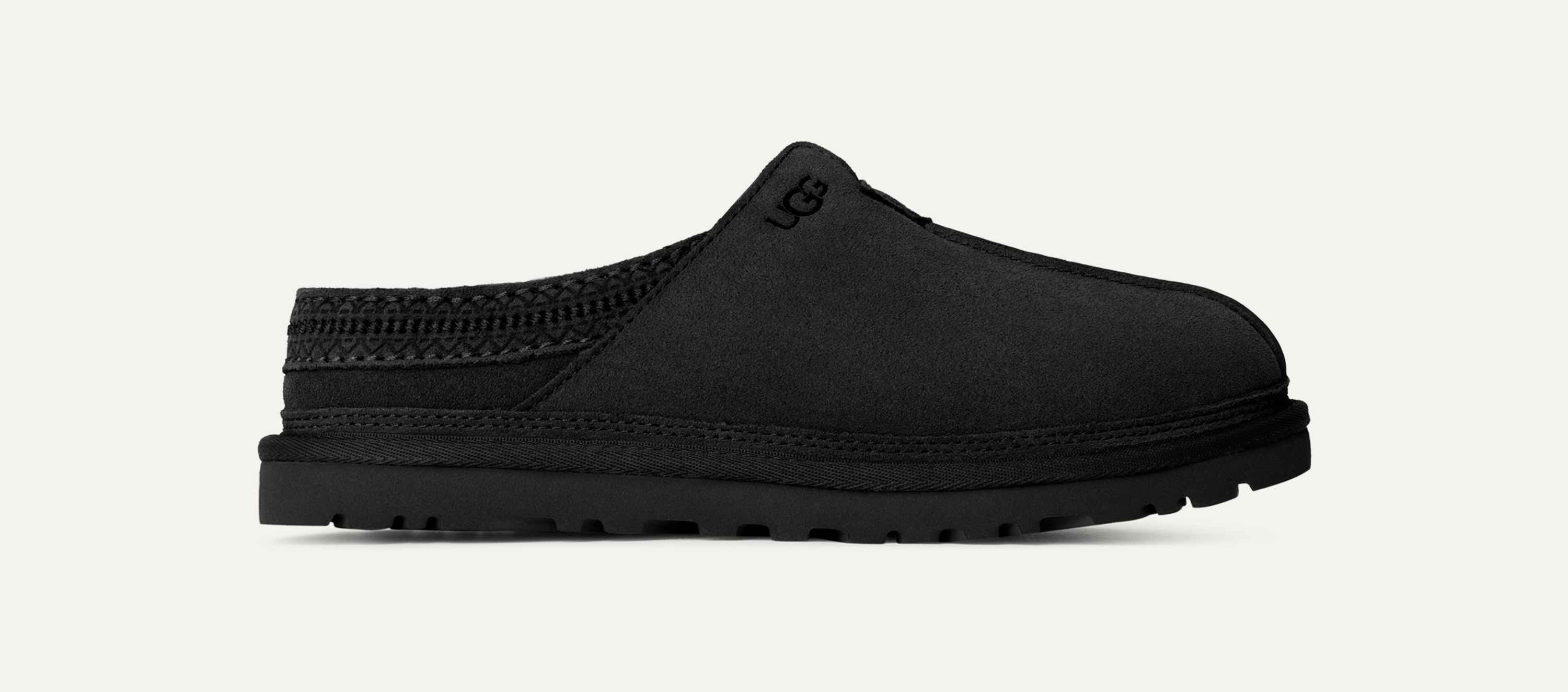 Amazon.com | UGG Men's Neuman Slipper, Black, 05 | Sandals