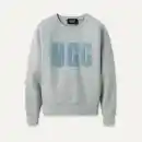 ꒰ UGG ꒱ Madeline Fuzzy Logo Crewneck 水色 UGG Madeline Fuzzy Logo Crewneck Top for Women | UGG® UK