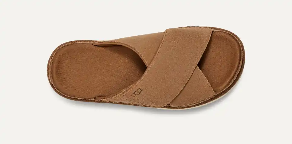 UGG★レディーススライド★GOLDENSTAR CROSS SLIDE Goldenstar Cross Slide Driftwood | UGG