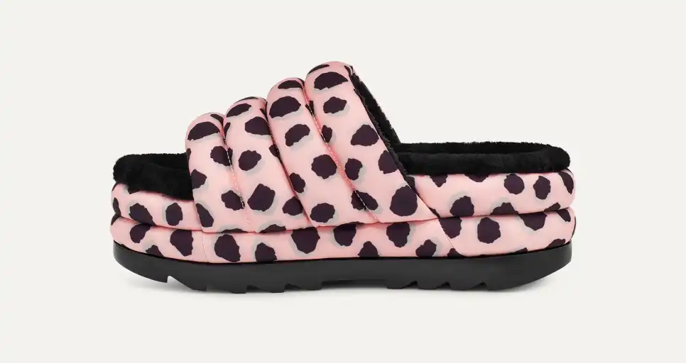 UGG★マキシスライドチーター★MAXI SLIDE CHEETAH PRINT UGG® Puft Cheetah Print Slide for Women | UGG® EU
