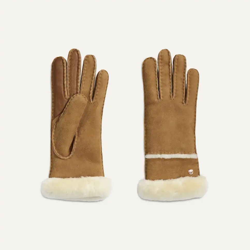 Gants en peau de mouton à coutures
