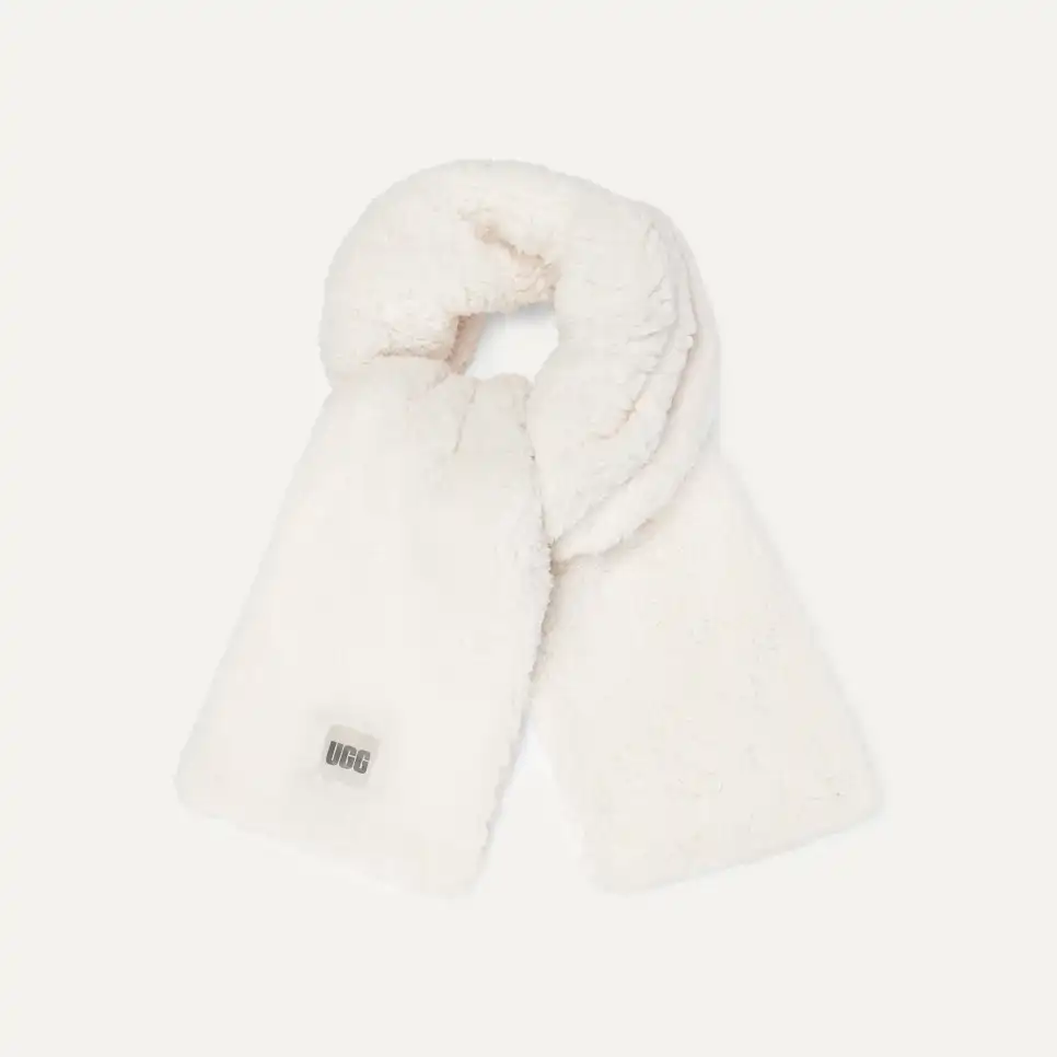 UGG FAUX FUR PULL THROUGH SCARF ホワイト Sherpa Oversized Scarf | UGG®