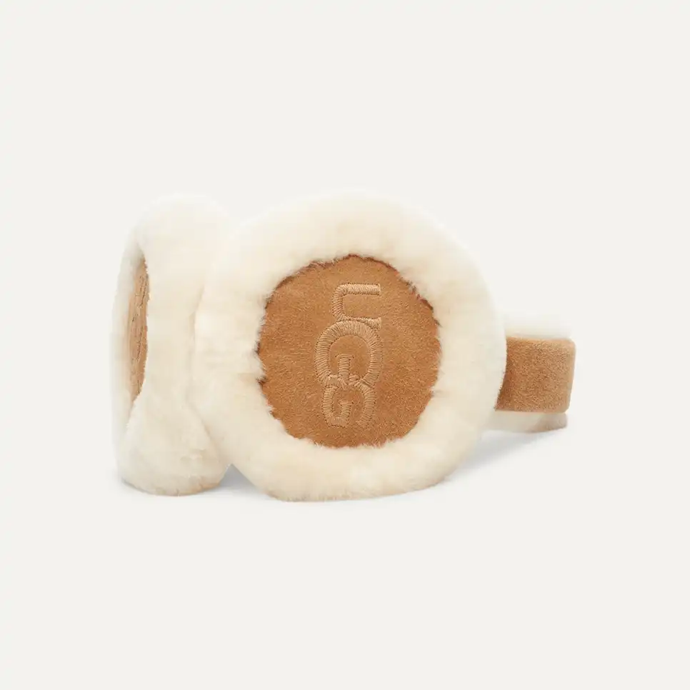 UGG SHEEPSKIN EMBROIDERY EARMUFF イヤーマフ UGG® 公式【 シープスキン エンブロイダリー イヤーマフ