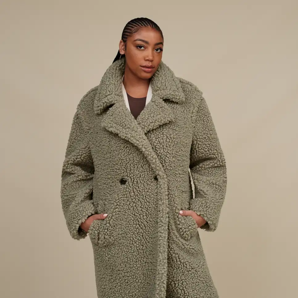 Gertrude Long Teddy Coat | UGG®