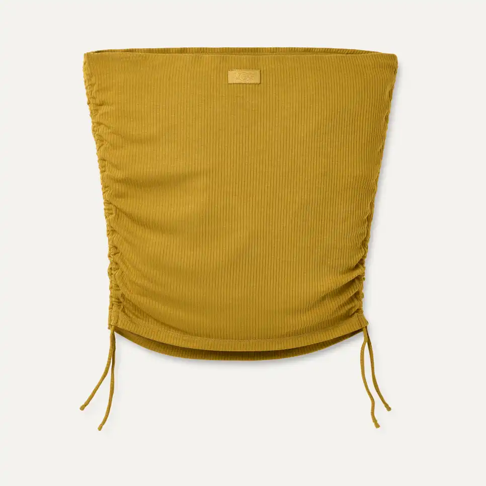 [美品]Gajess bandeau rib tops camel bandeau rib tops off white / camel ようやく寒さを感じる季節