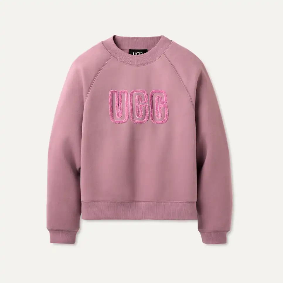 UGG スウェット ピンクグレー トレーナー UGG® UGG Logo Crewneck for Women | UGG®