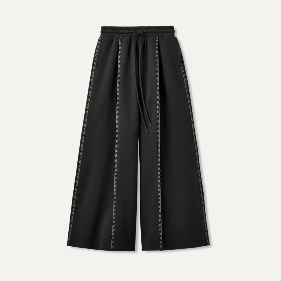 Pantalon classique à jambe large