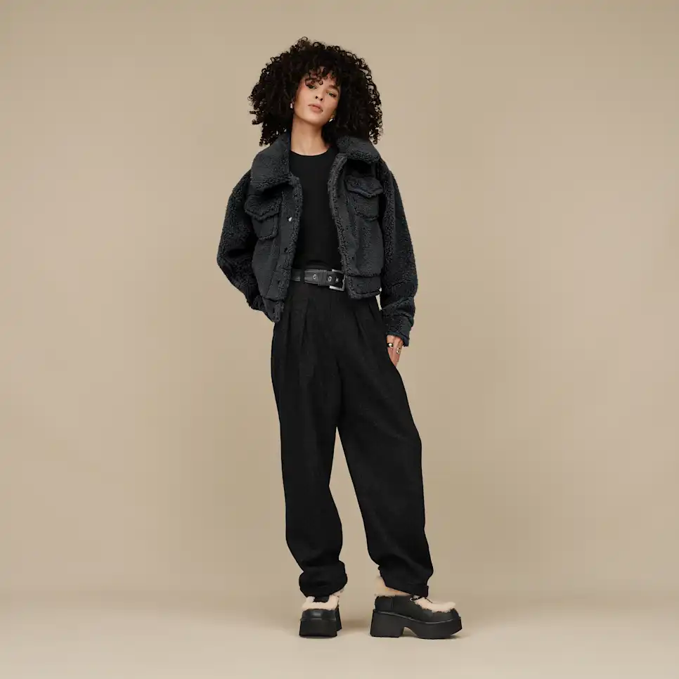 Esmée en cuir à lacets