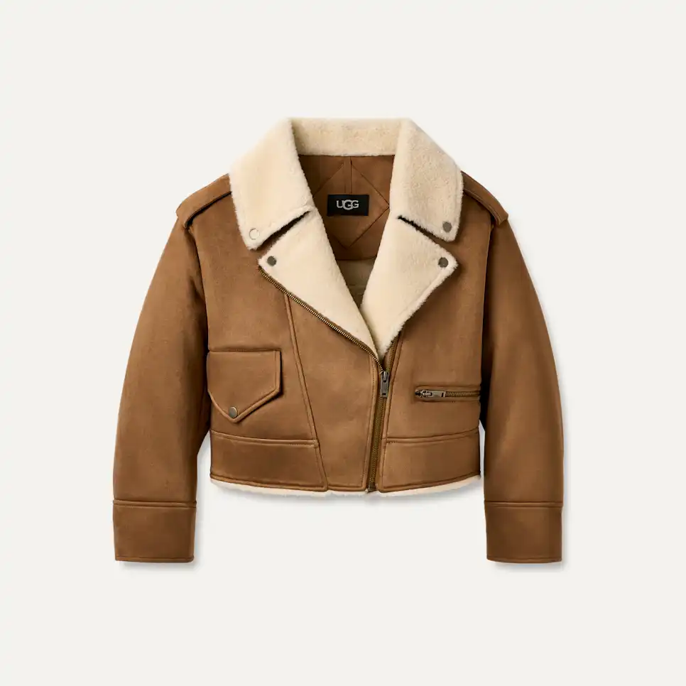 Finnian LuxeFluff Moto Jacket for Women | UGG®