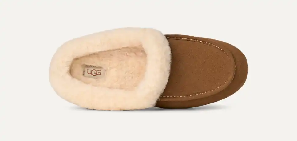 UGGUGG ムートン ANSLEY  25cm UGG Ansley Suede Shearling Slip-On Loafers | Neiman Marcus
