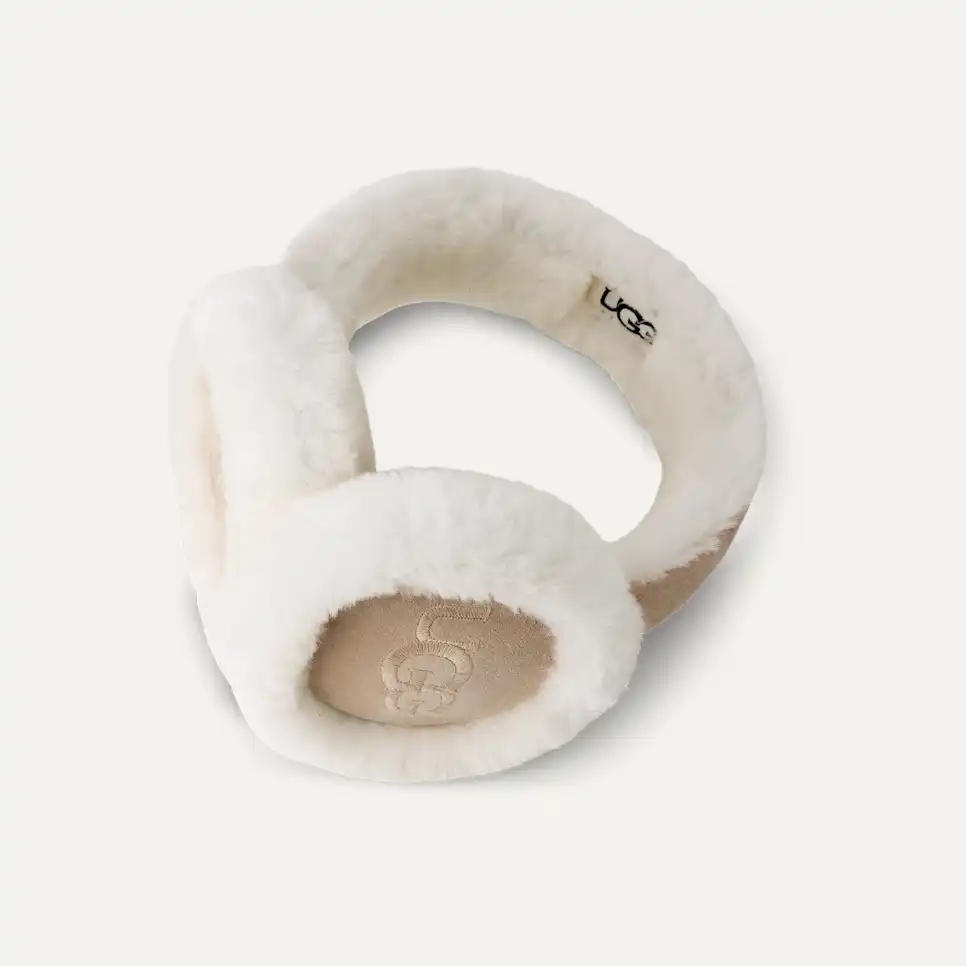 Women's Sheepskin Embroidery Earmuff