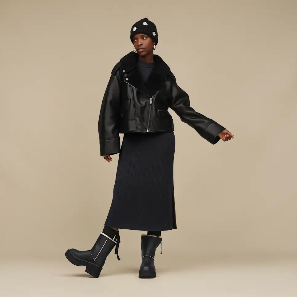 Finnian LuxeFluff Moto Jacket