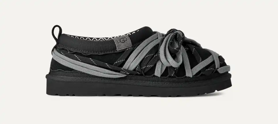 【UGG/アグ】　TASMAN X LACEブーツ　Plage UGG TASMAN X LACE MUSTARD SEED WATERPROOF RUBBER WOOL RAIN BOOTS