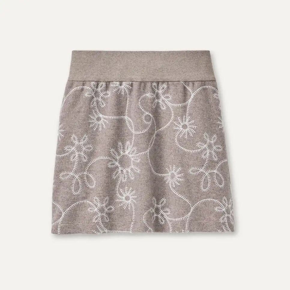 Botanic Embroidered Skirt