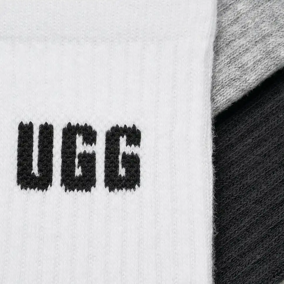 Paquet de 3 chaussettes quart de longueur à logo Quinlin
