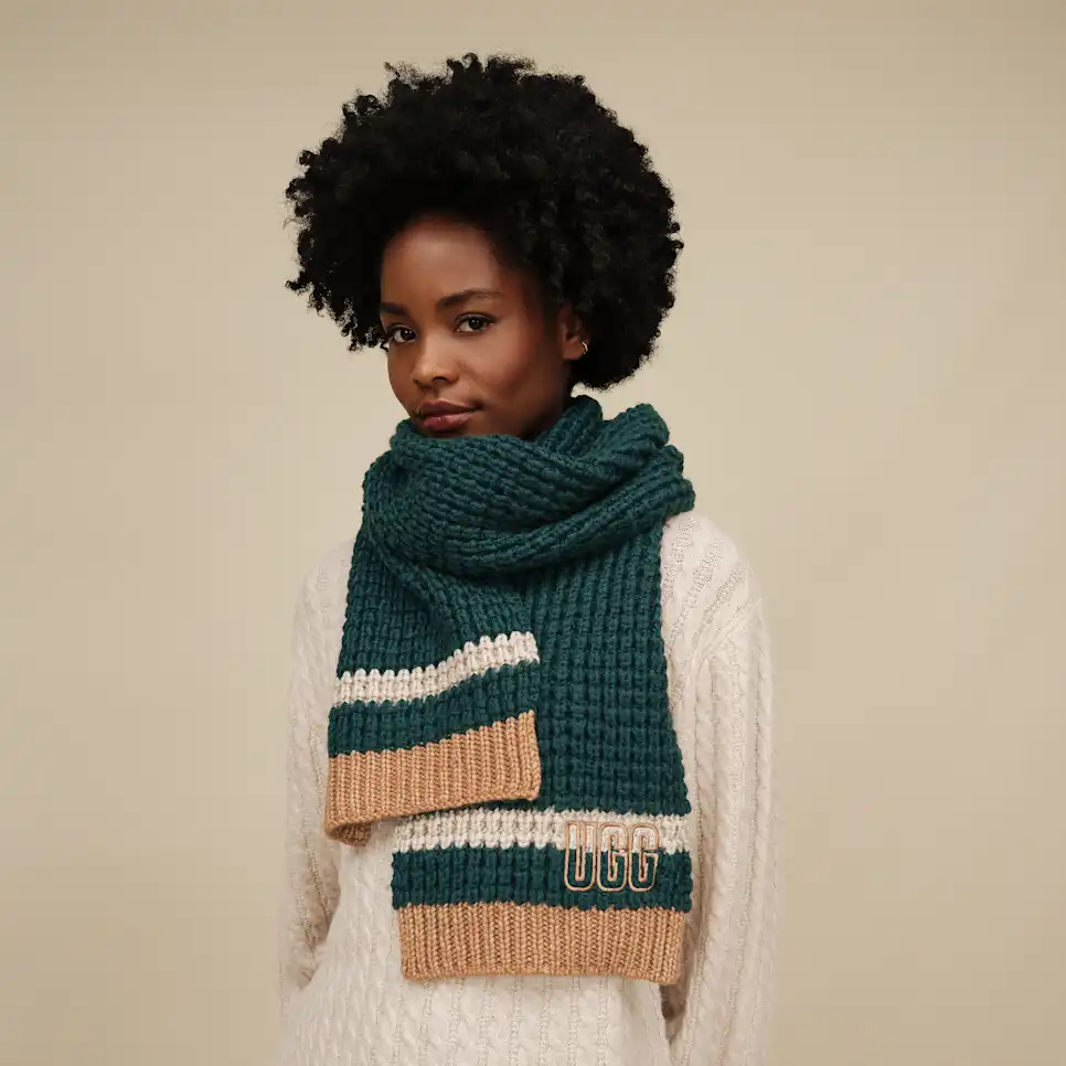 Waffle Stripe Scarf