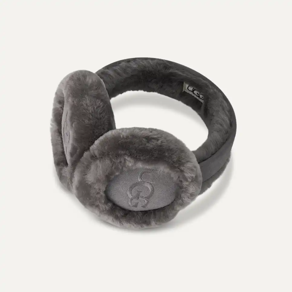 Sheepskin Embroidery Earmuff