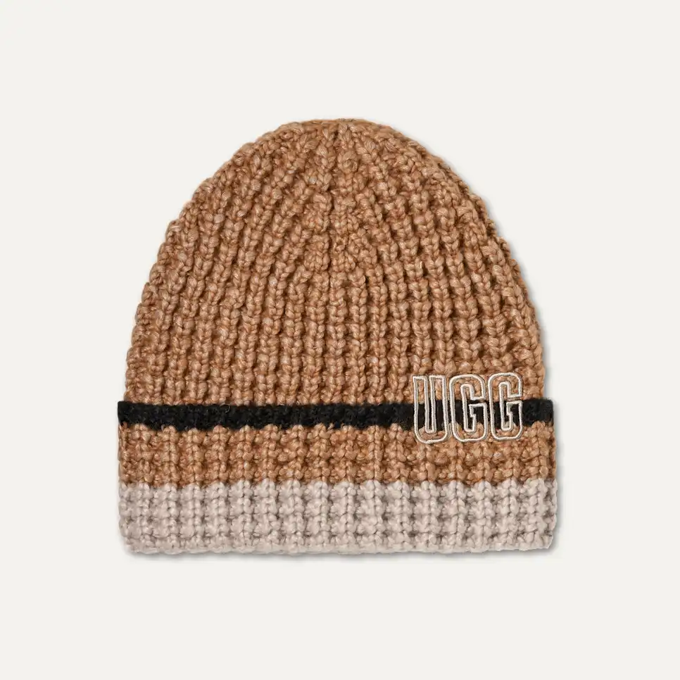 Waffle Stripe Beanie
