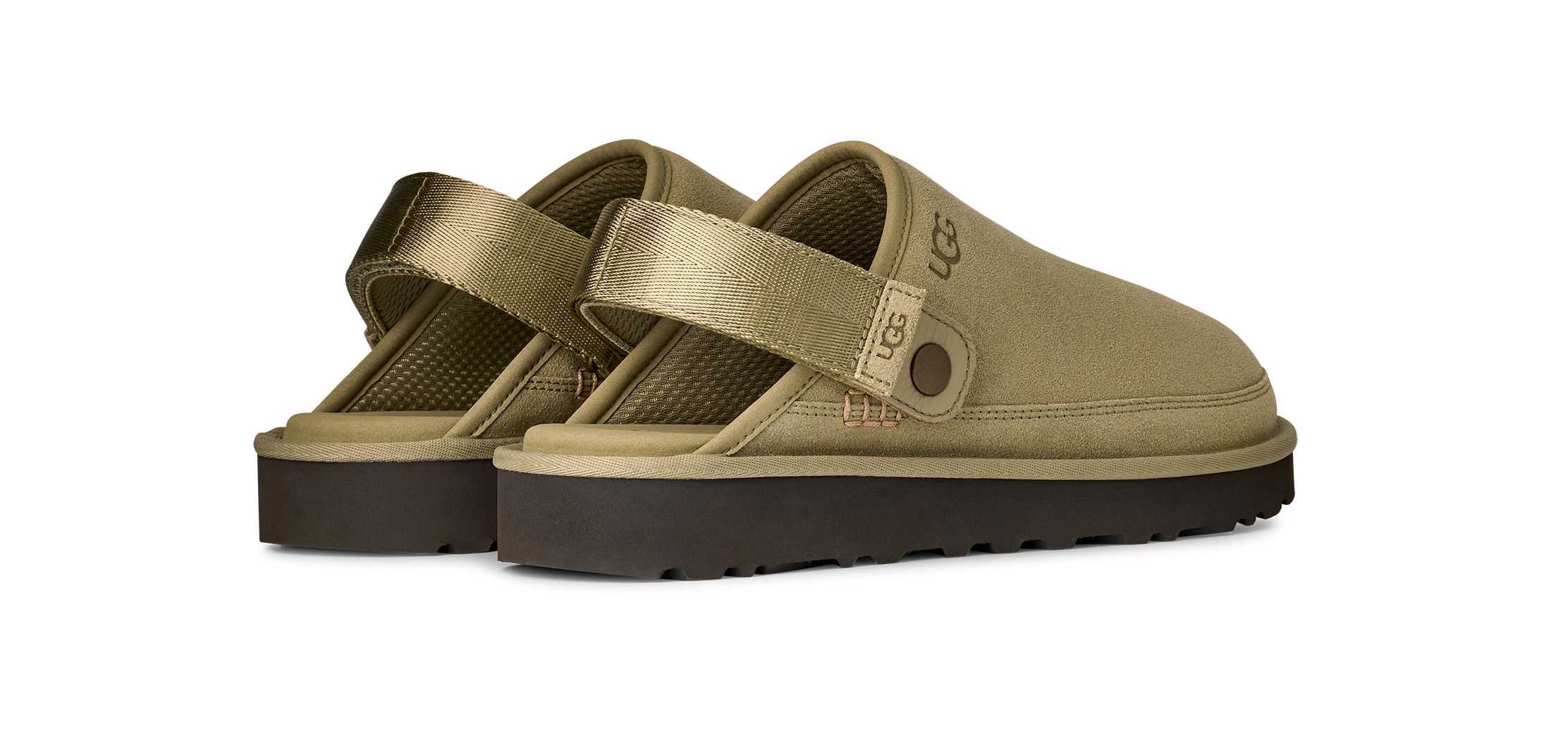 UGG Zuecos Goldencoast II - Muted Brass / Magnolia Leaf — foto 4