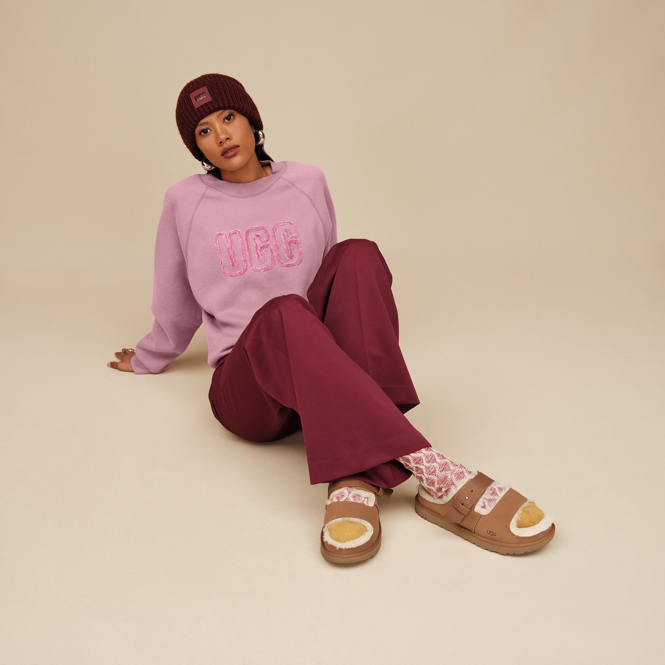 UGG Sandalias con correa Greenport - Chestnut