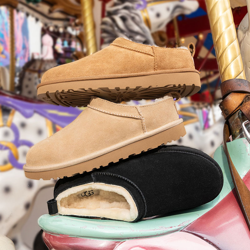 関税込み♪【UGG】Classic Micro もこもこ ★ ロゴ ブーツ UGG® 公式【 クラシック マイクロ|Classic Micro| 1173891