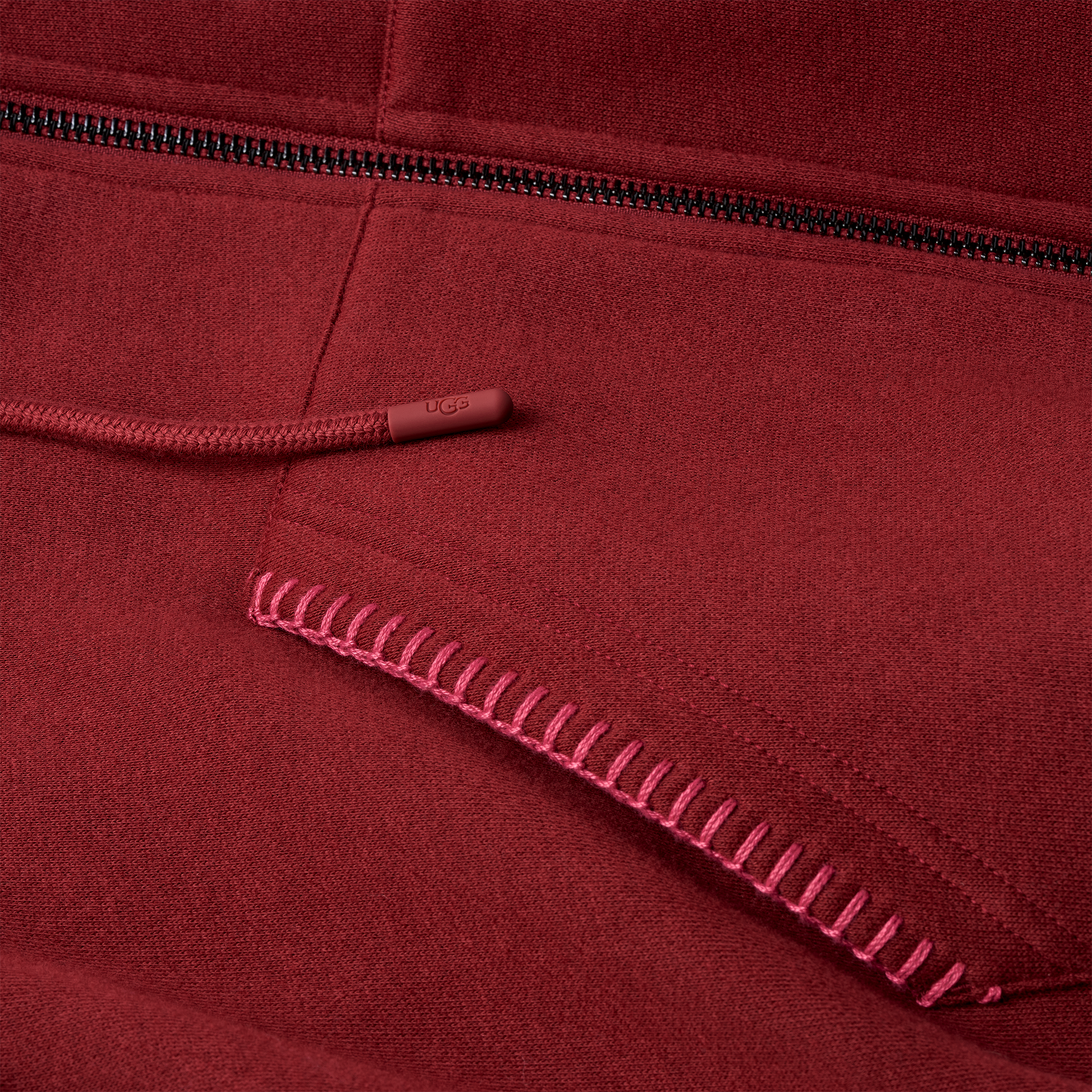 UGG Sudadera con capucha y cremallera completa Classic - Coffee Berry