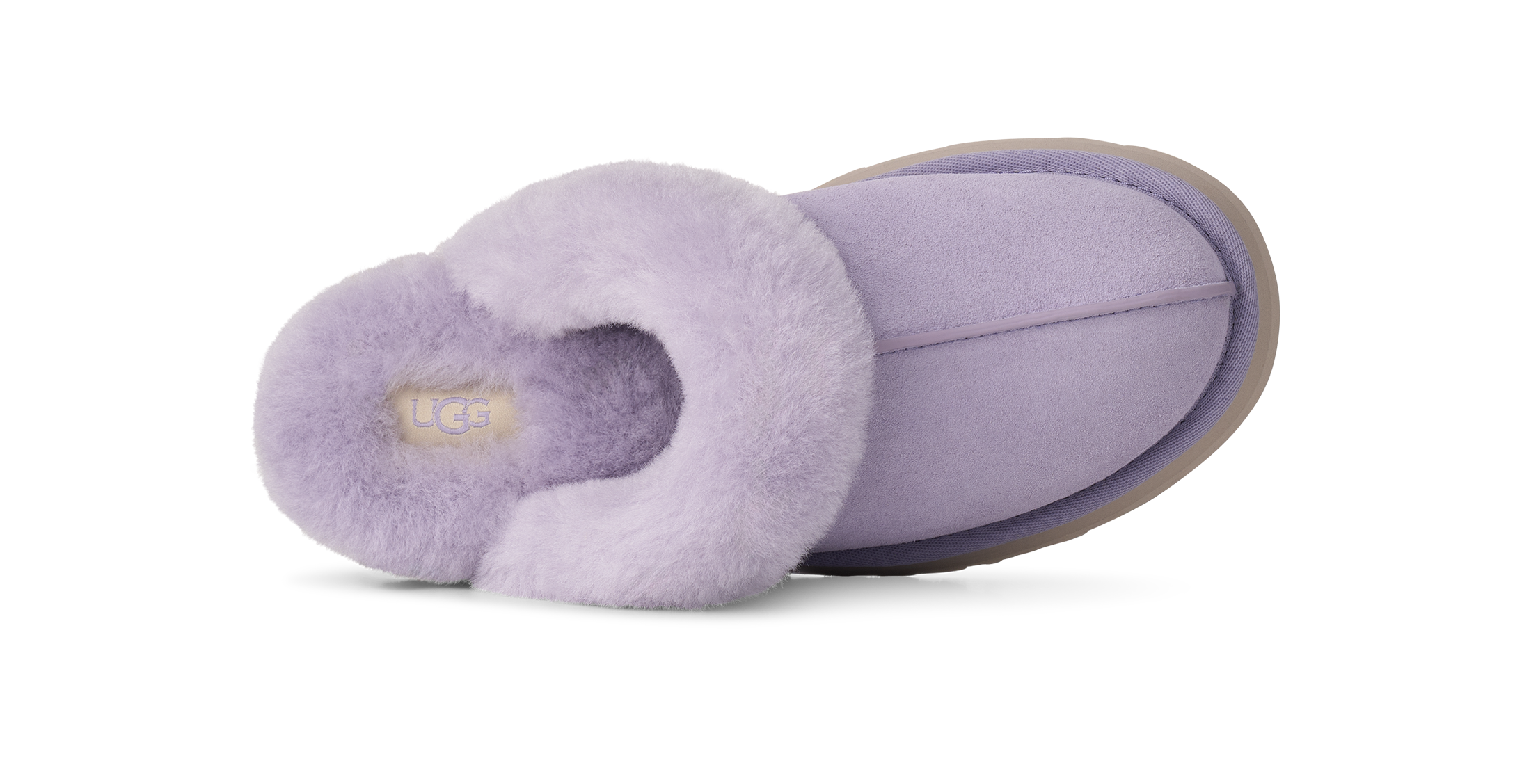 UGG Disquette Plush Trim Platform Sandals 'Warm Lilac' (Women's) — foto 2