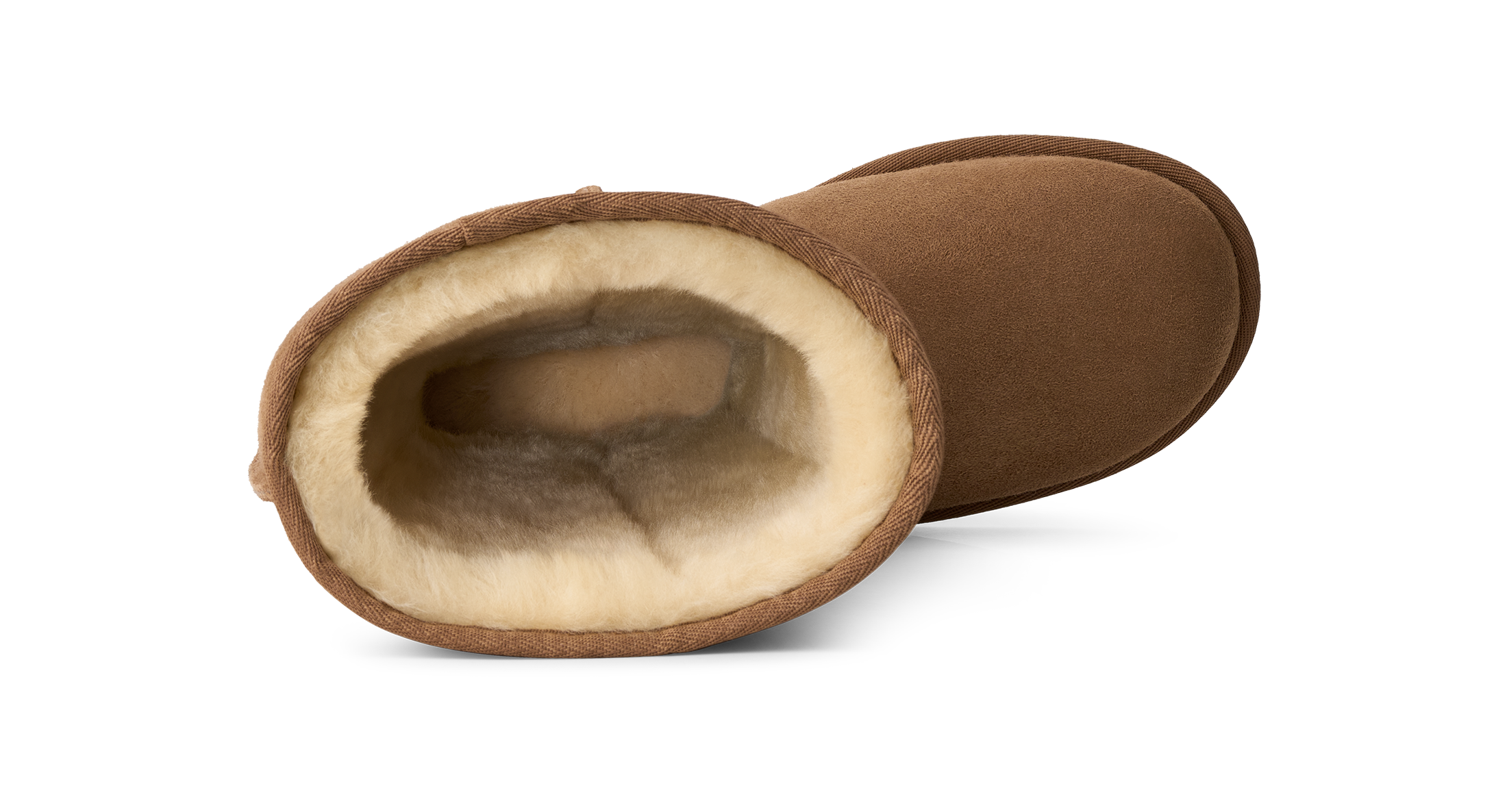 UGG Bota plana forrada pelo ultra tall de mujer Cuero — foto 3