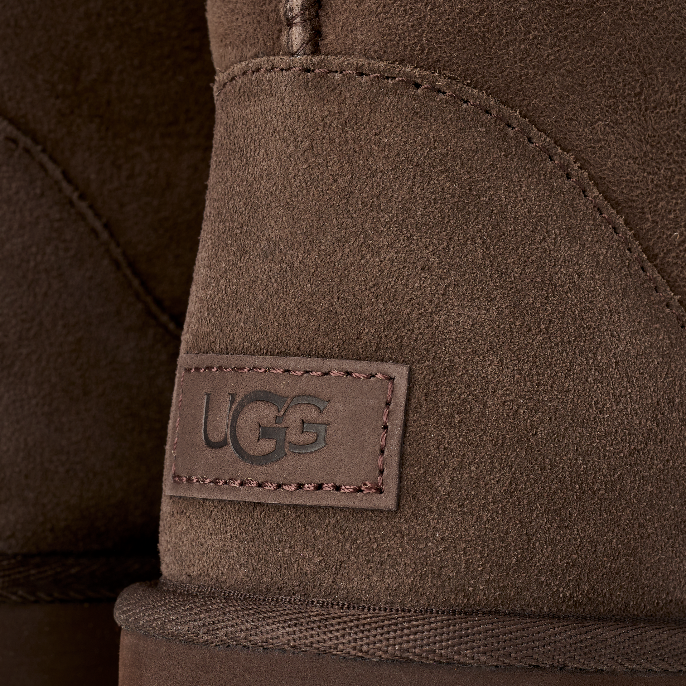 UGG Bota plana forrada pelo ultra tall de mujer Marrón chocolate — photo 4