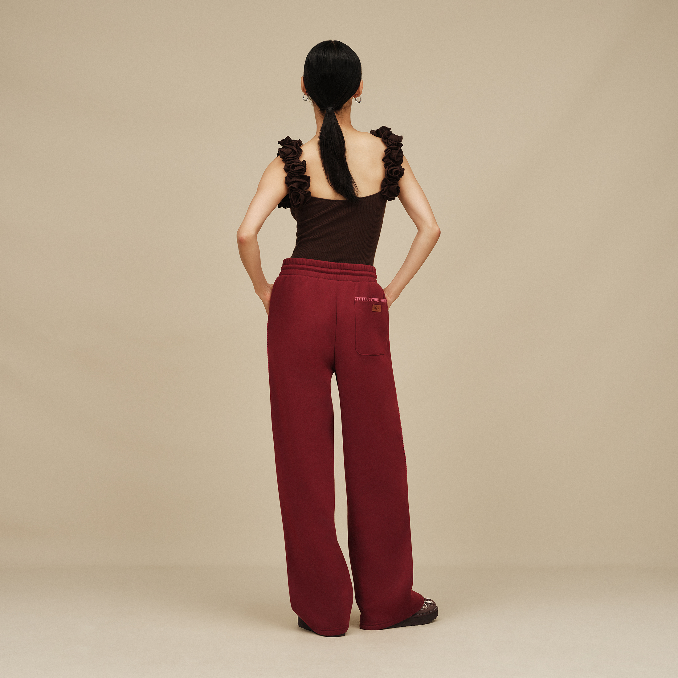 UGG Pantalones de deporte de pernera recta Classic - Coffee Berry — photo 4