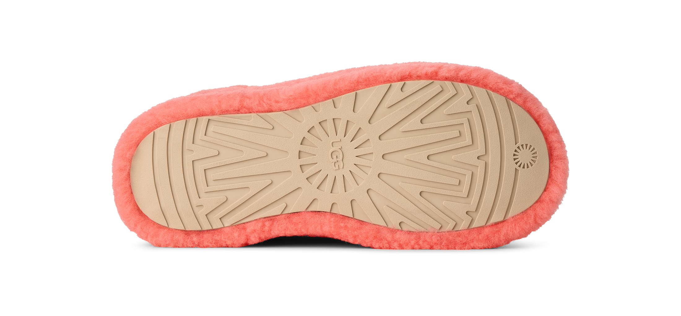 UGG Zuecos Enwrap Fluffed - Orange Gerbera