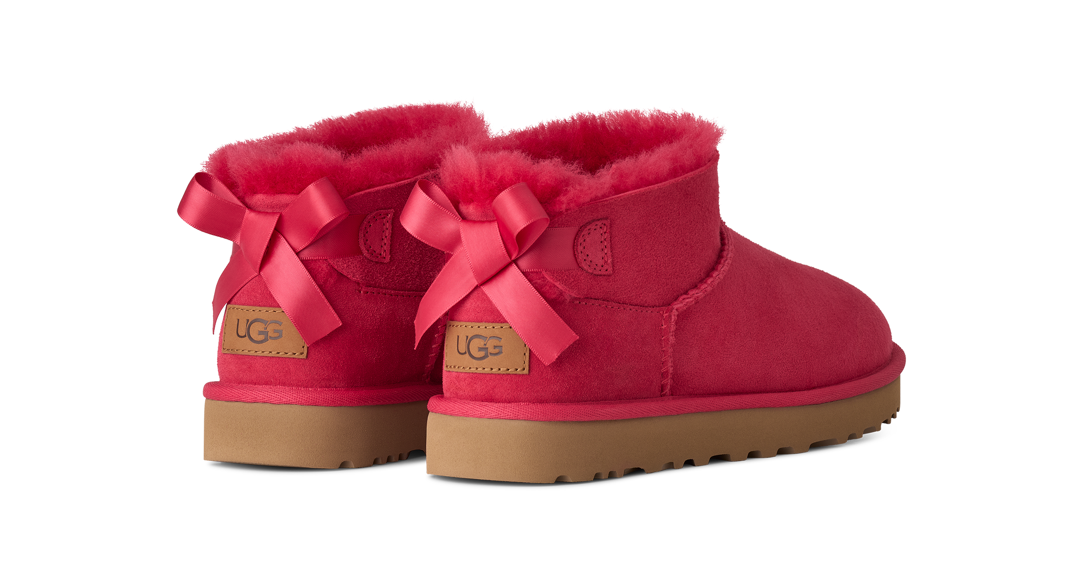 UGG Botas Ultra Mini Bailey Bow - Ribbon Red — foto 4
